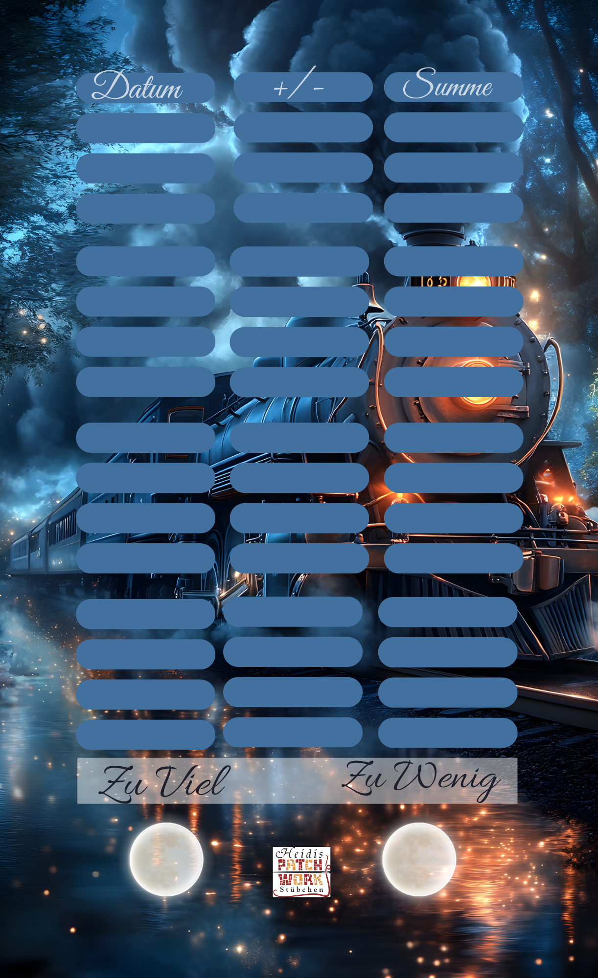 Midnight Zug Einheftchallenge A6