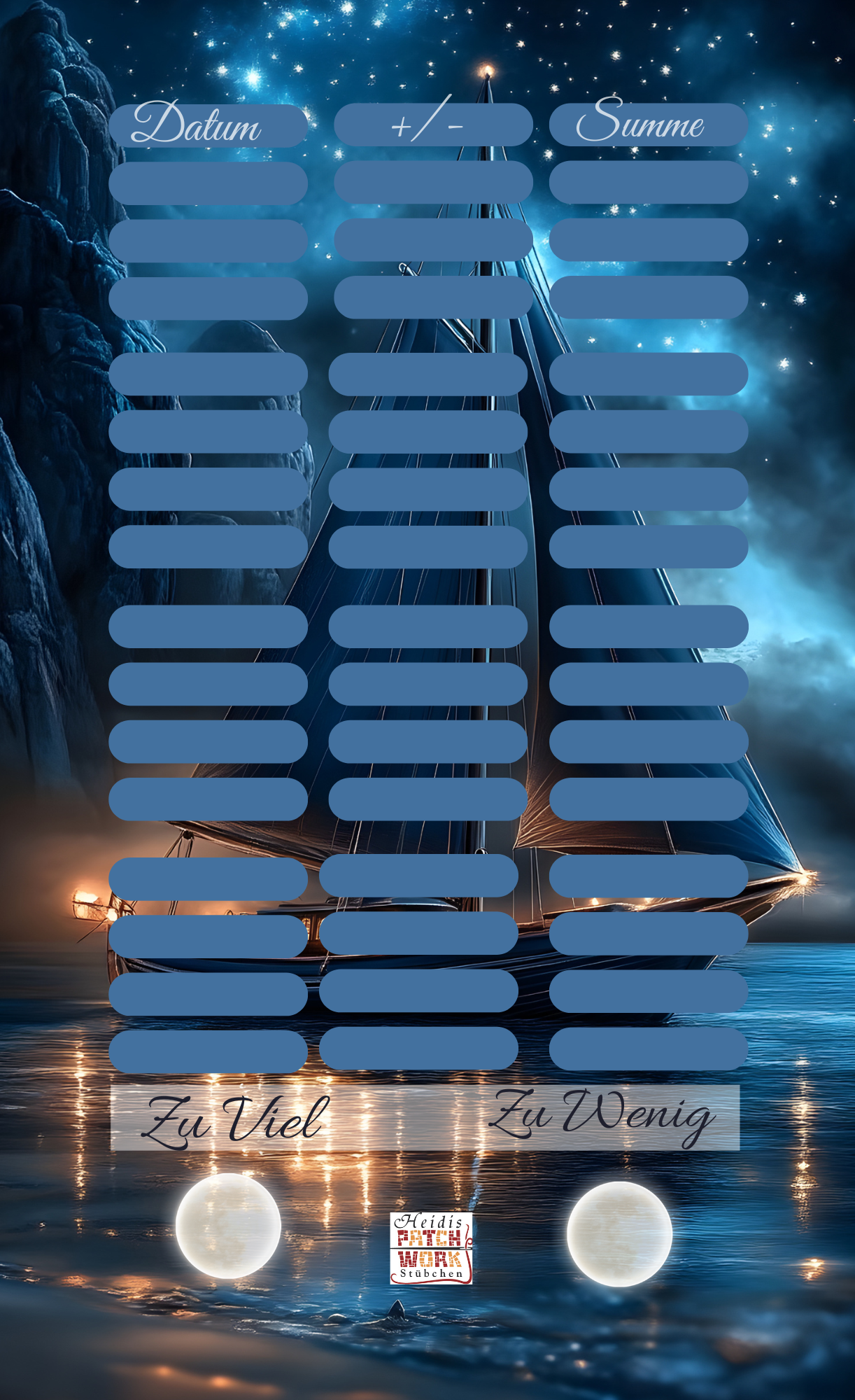 Midnight Boot Einheftchallenge A6