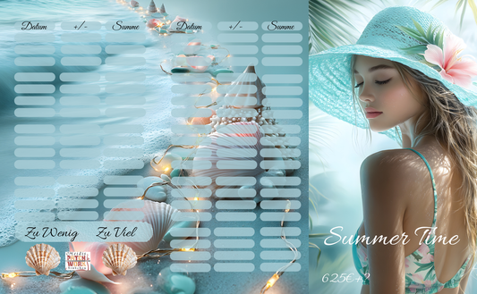 A6 Summer Time Big Bingo Doppel Klappkarten