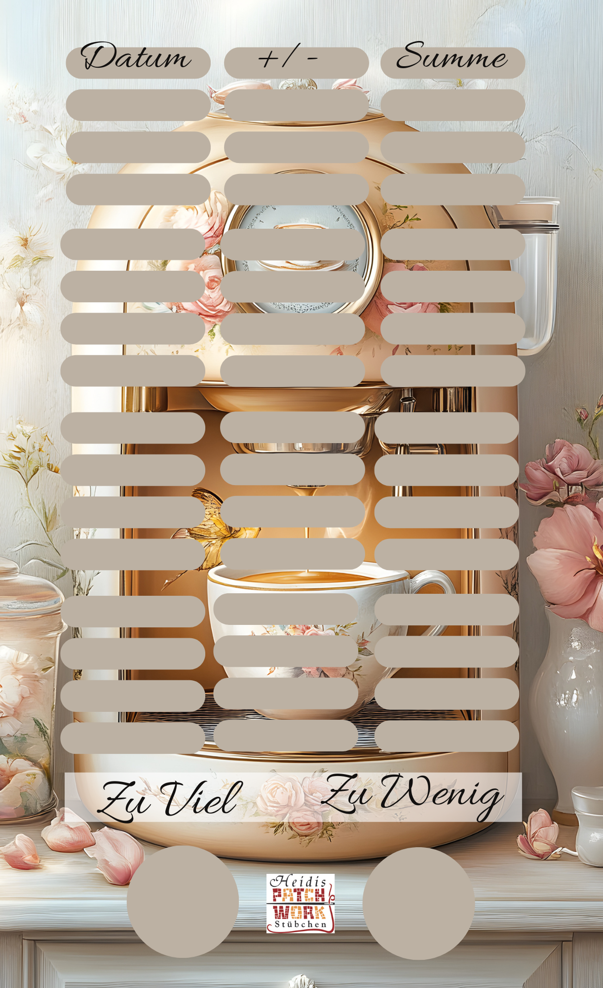 Kaffee Deckblatt A6