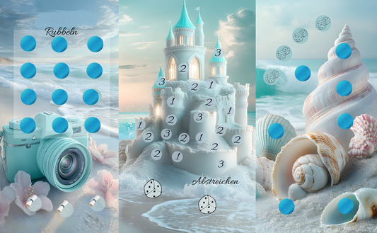 A6 Beach Vibes 3er Klappkarte