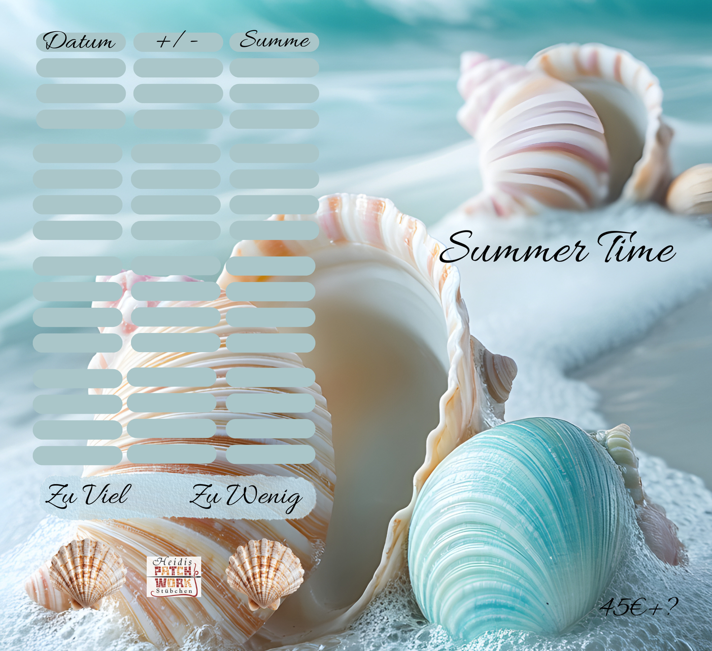 A6 Summer Time 2er Klappkarte