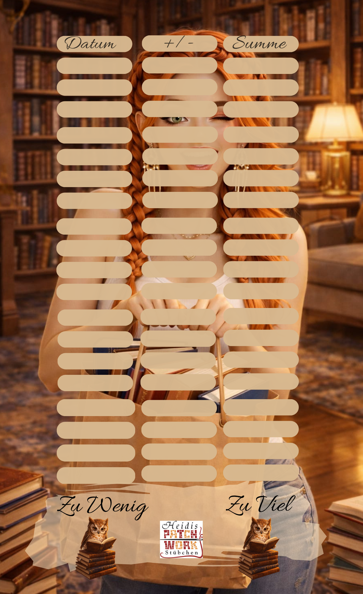 So Many Books So Little Time A6 Einheftchalenge