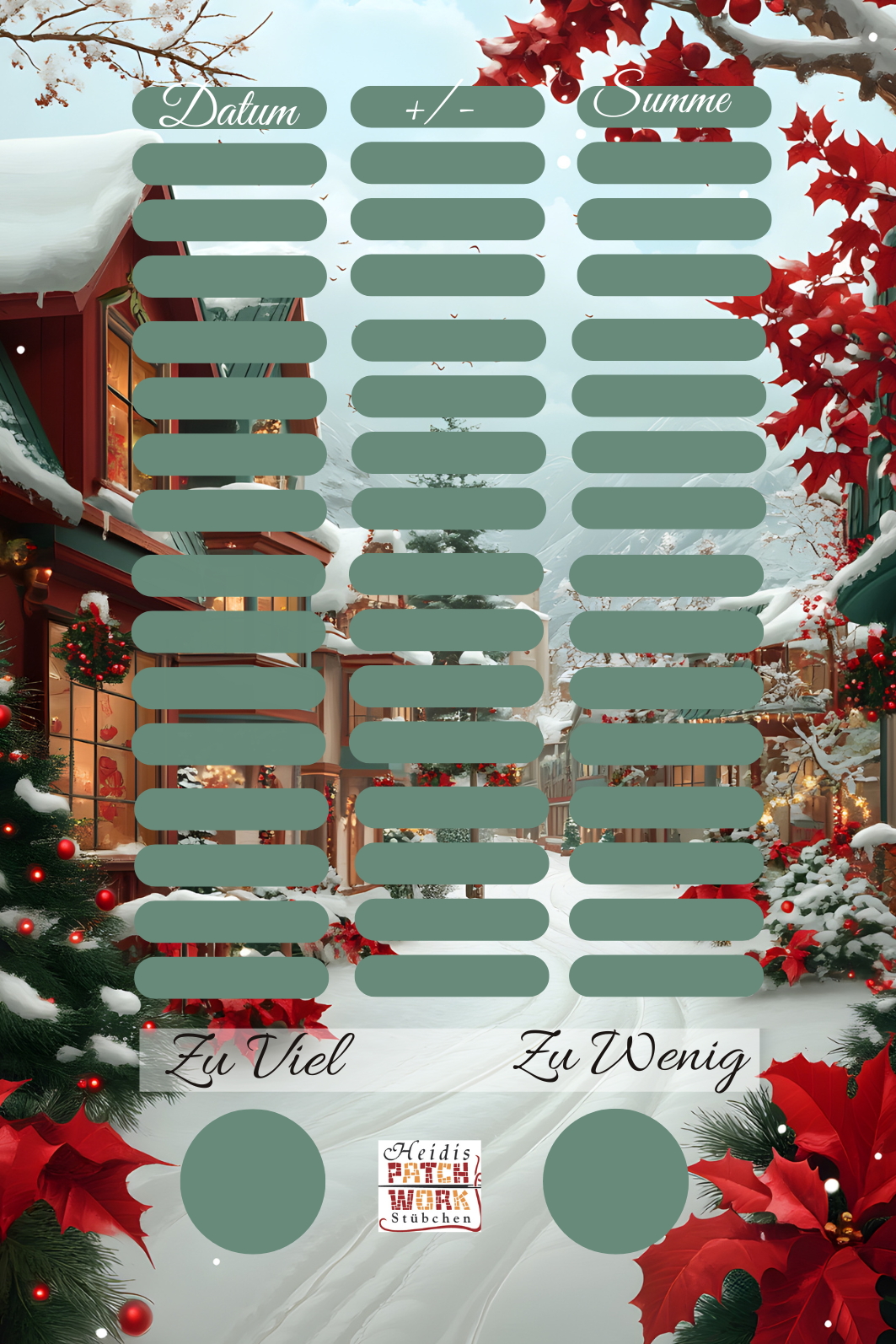 Merry Christmas Dorf Einheftchallenge A7