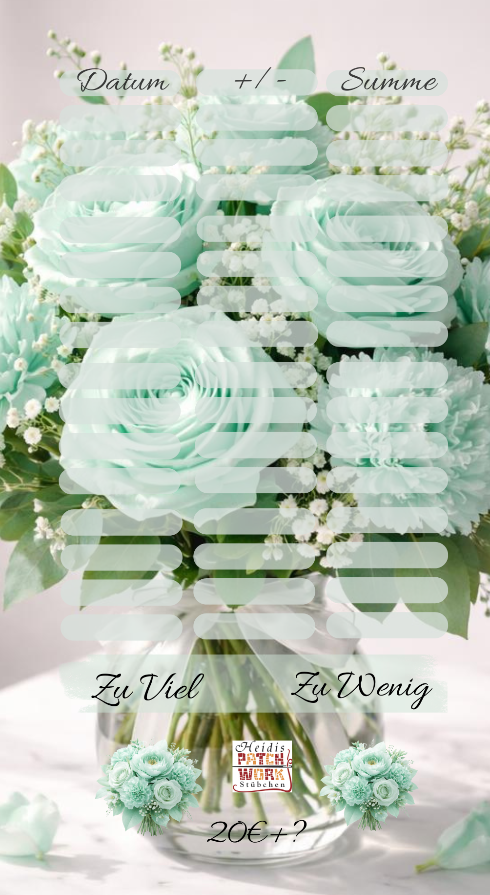 Happy Birthday A6 Einzelchallenge Blume