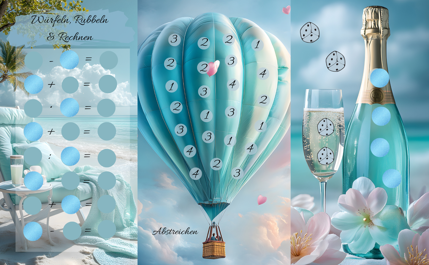 A6 Summer Time Big Bingo Doppel Klappkarten