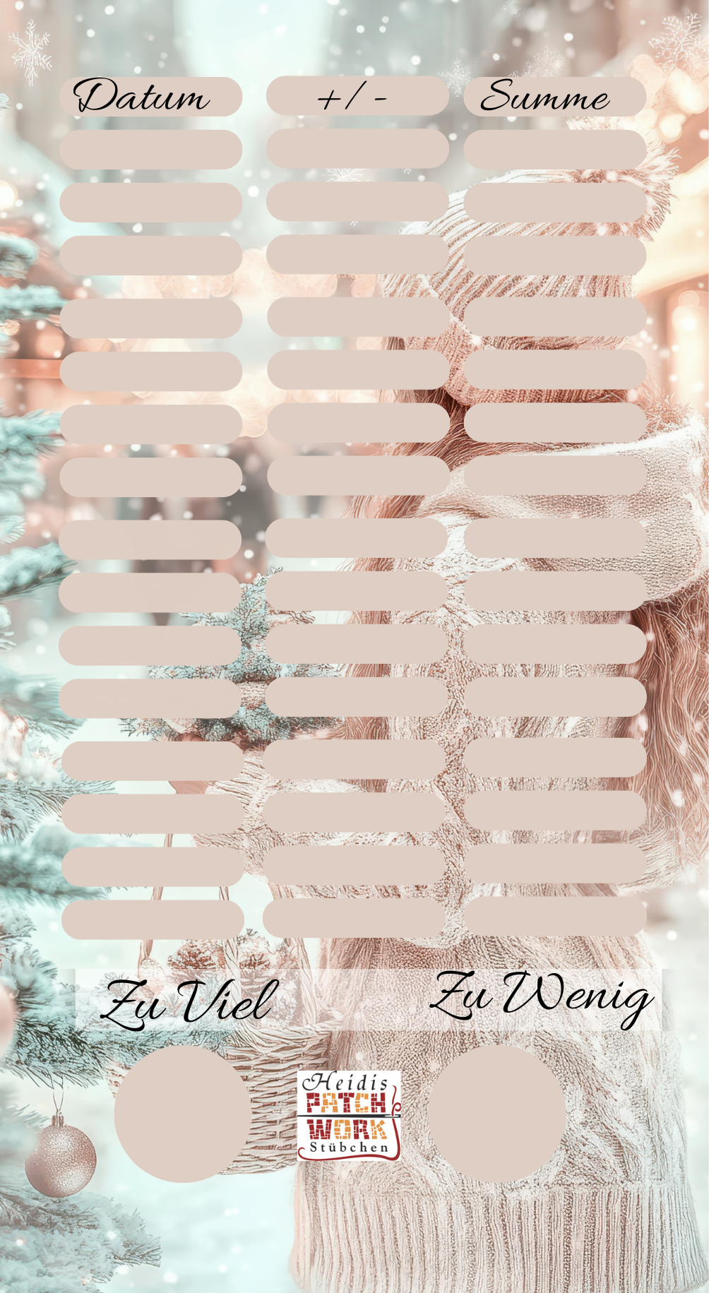 Winter Dream Frau Einzelchallenge A6