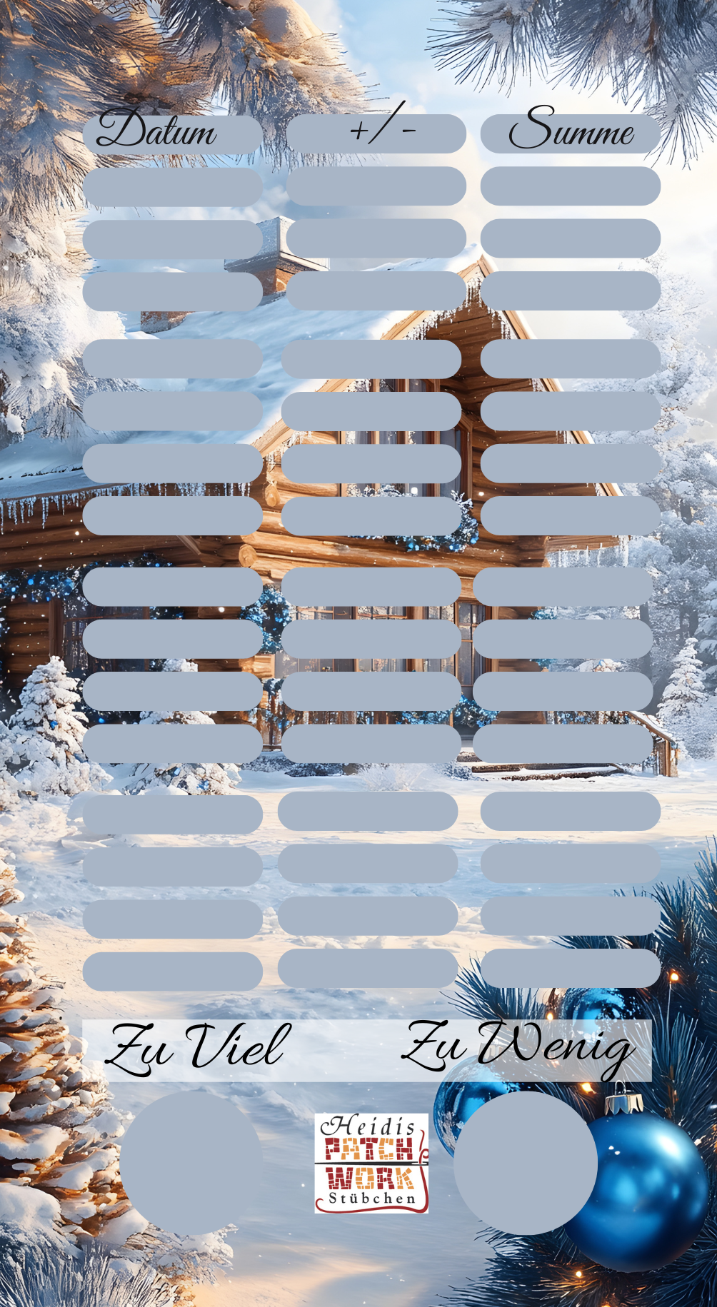 Silent Winter´s Eve Haus Einzelchallenge A6