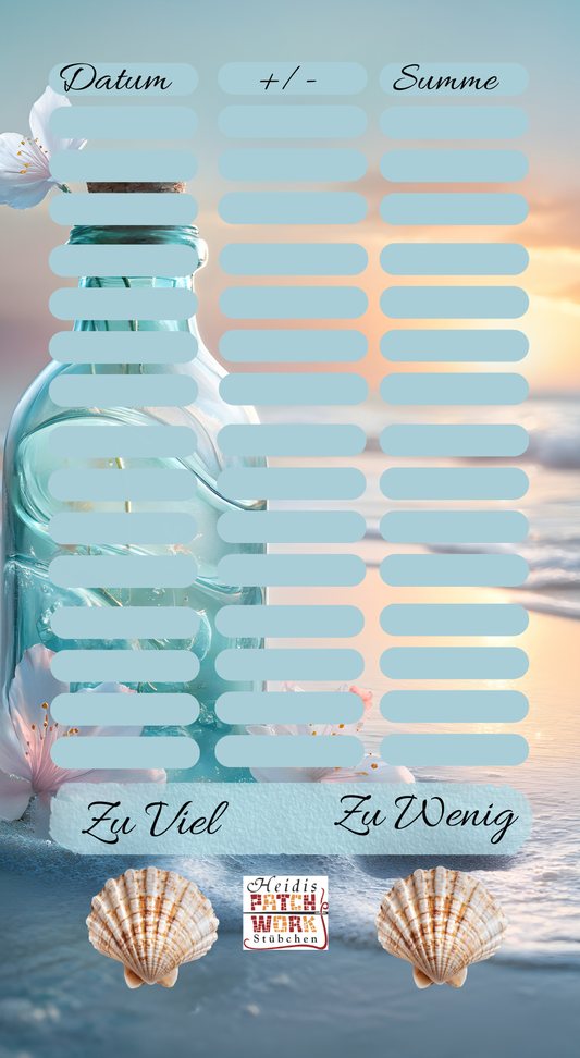 A6 Summer Time Einzelchallnge Flaschen Post