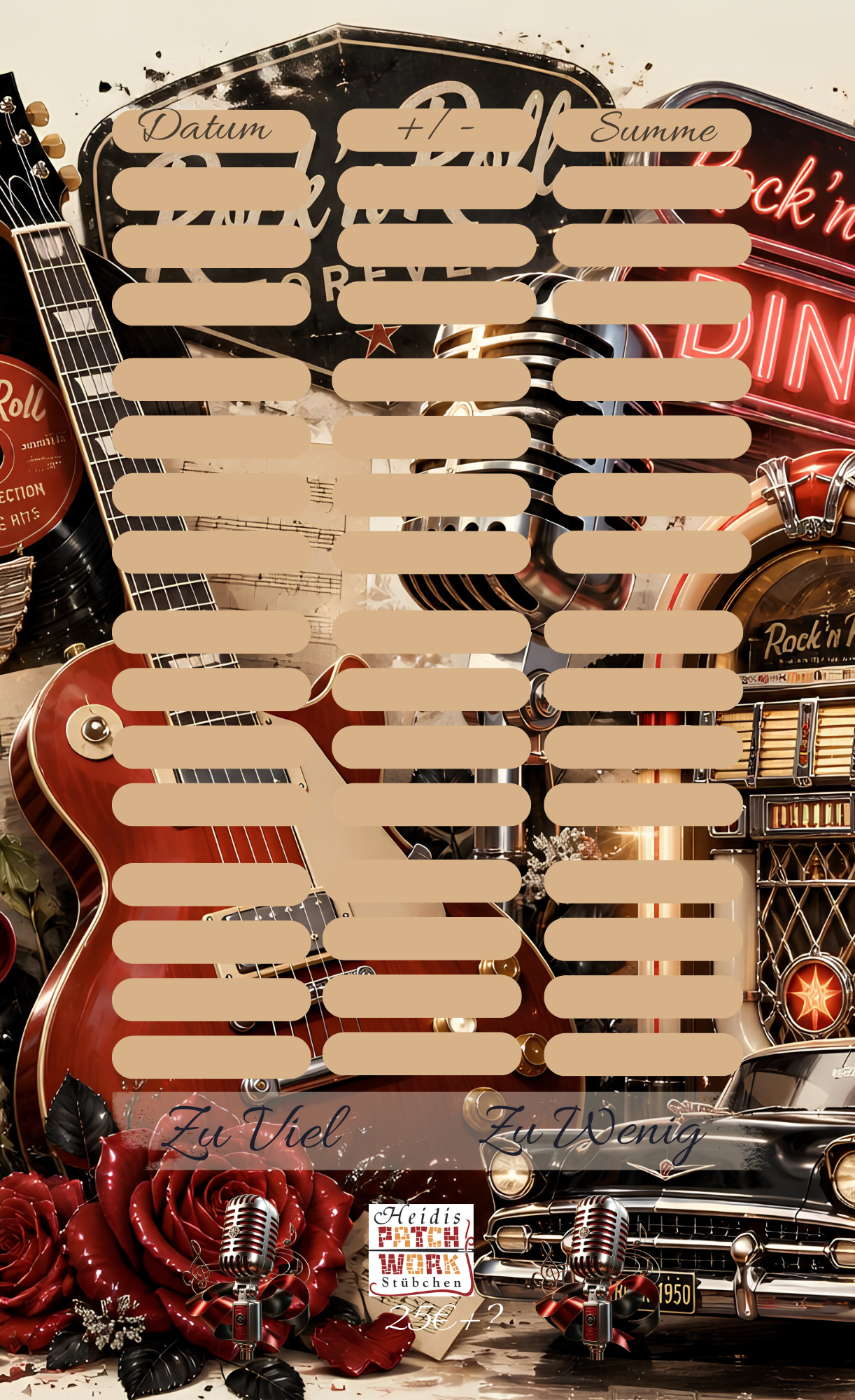 Rockabilly Einheftchallenge Rock´n Roll A6