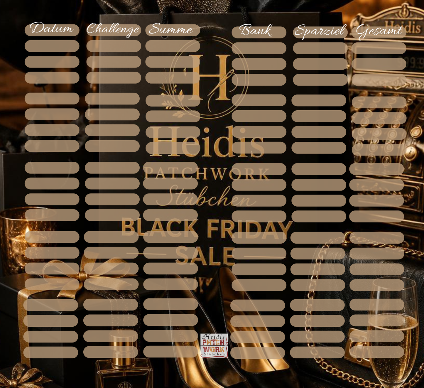 Black Friday Einleger als 2er Klappkarte