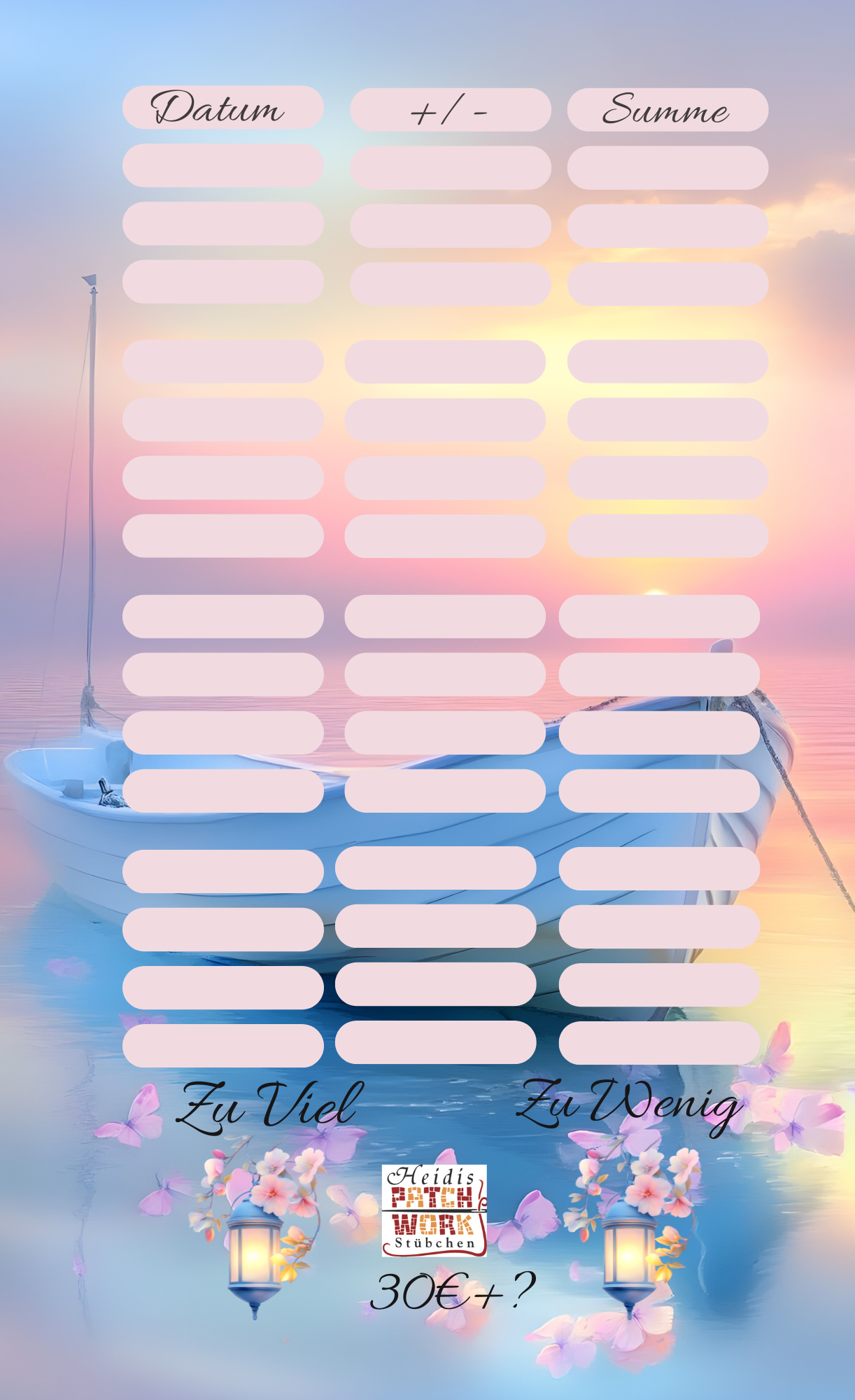 Rainbow Dreams Einheftchallenge Boot