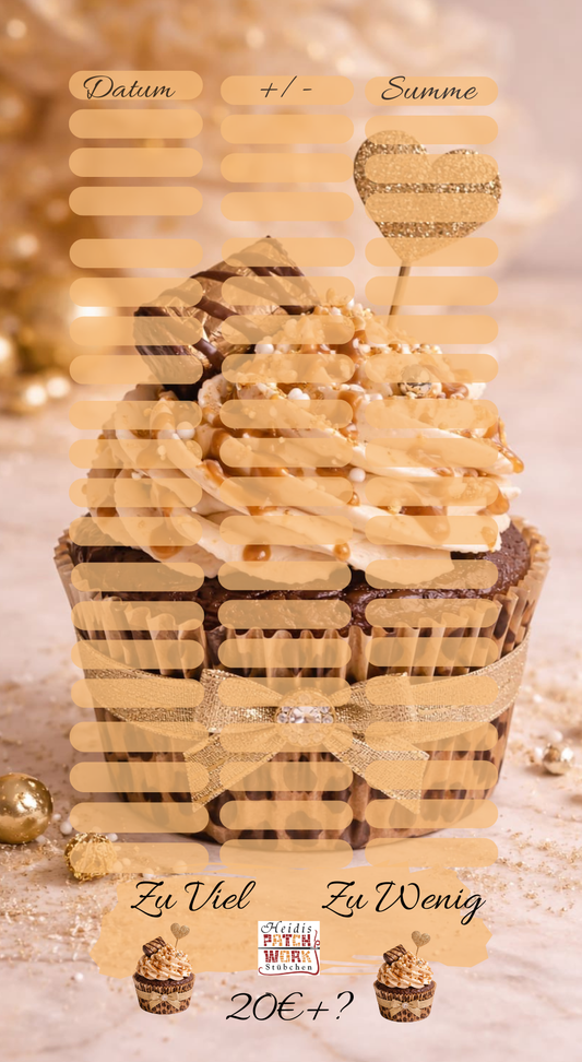 Heidis Patchwork Stübchen Leo Geburtstag A6 Einzelchallenge Muffin