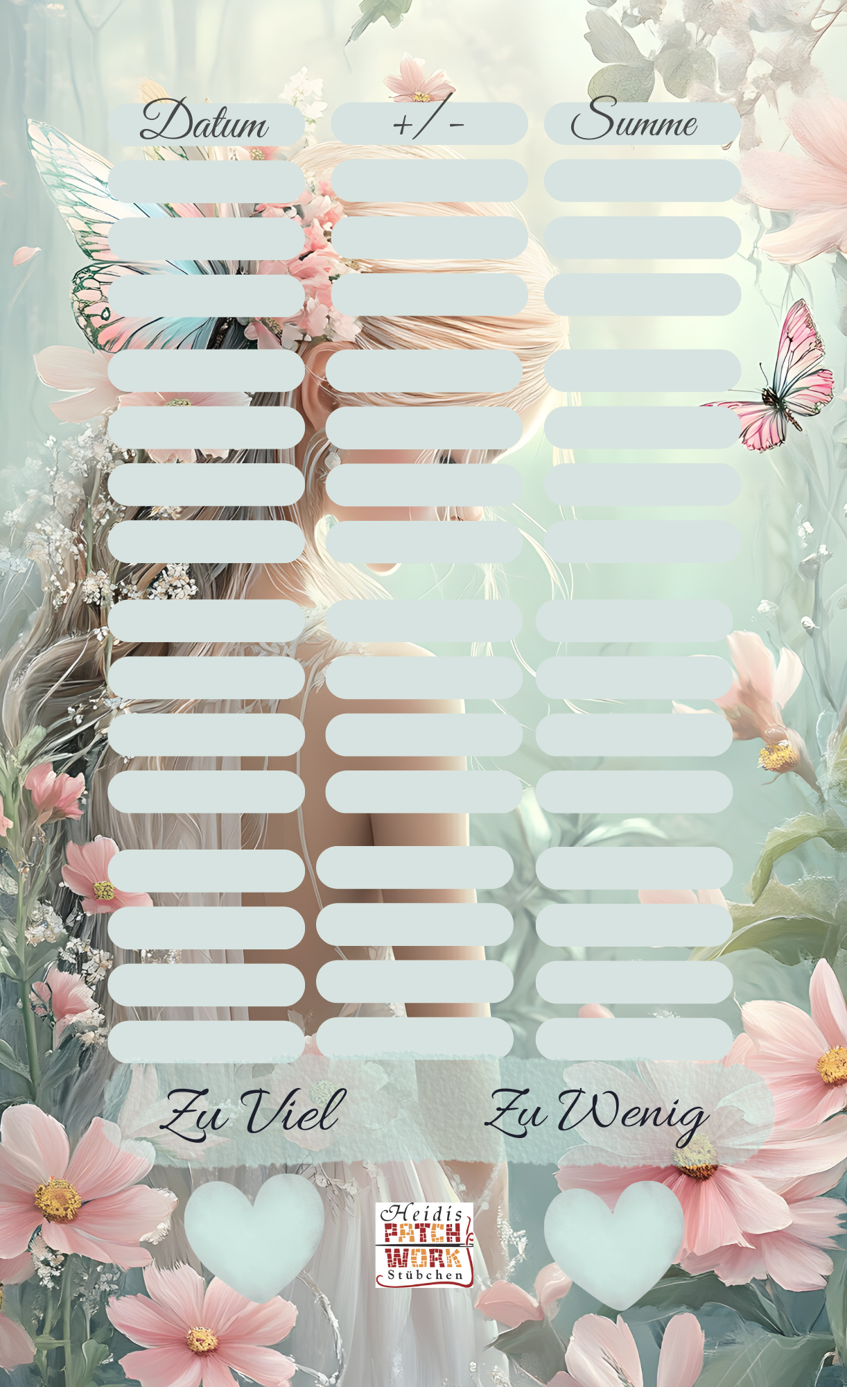 A6 Spring Mädchen Einheftchallenge