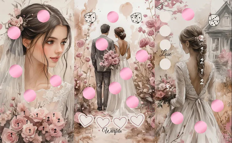 Wedding 3er Klappkarte A6