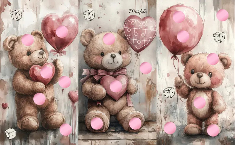 Teddy A6 3er Klappkarte