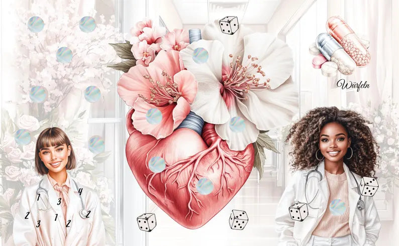 Think about your Health A6 3er Klappkarte
