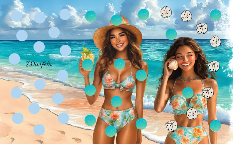 Summer Vibes Big Bingo 3er Klappkarte A6