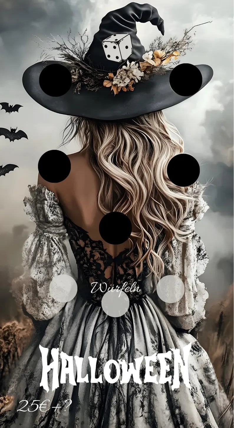 Halloween Frau Einzelchallenge A6