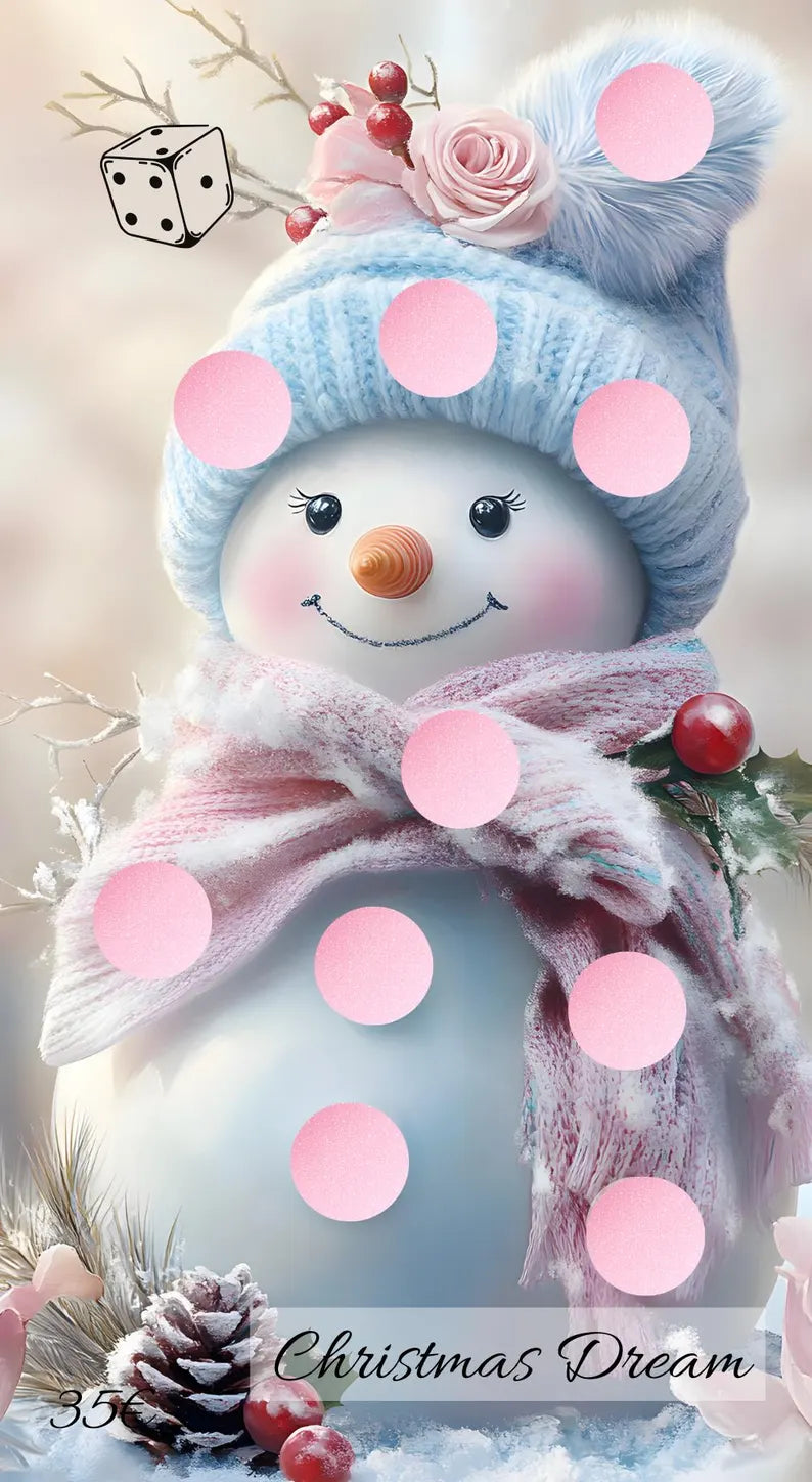 Christmas Dream Schneemann Einzelchallenge A6