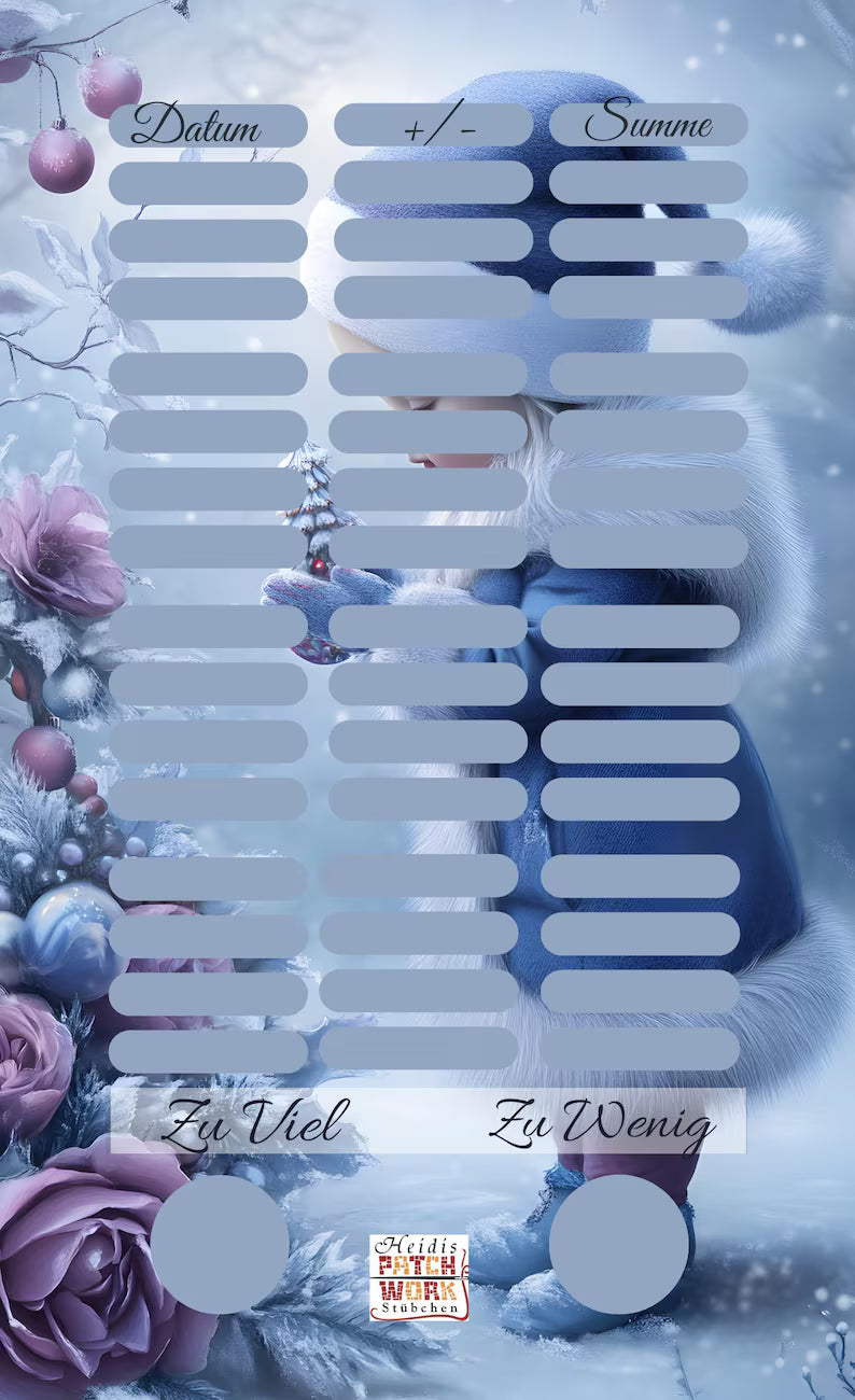 Winter Dream Kind Einheftchallenge A6