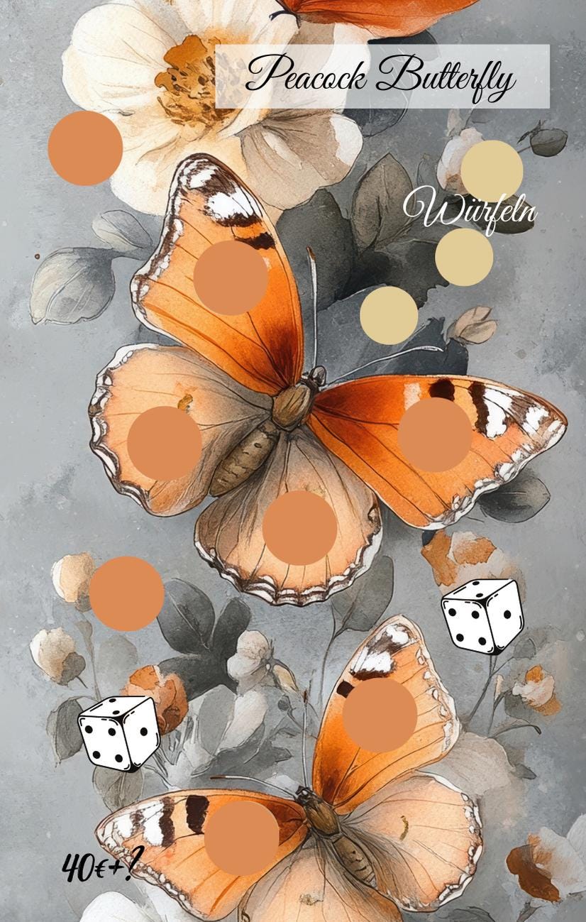 Peacock Butterfly A7 Einzelchallenge