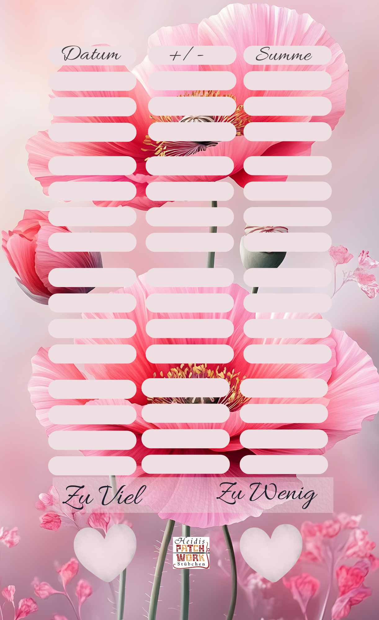 A6 Dreams Mohnblume Einheftchallenge