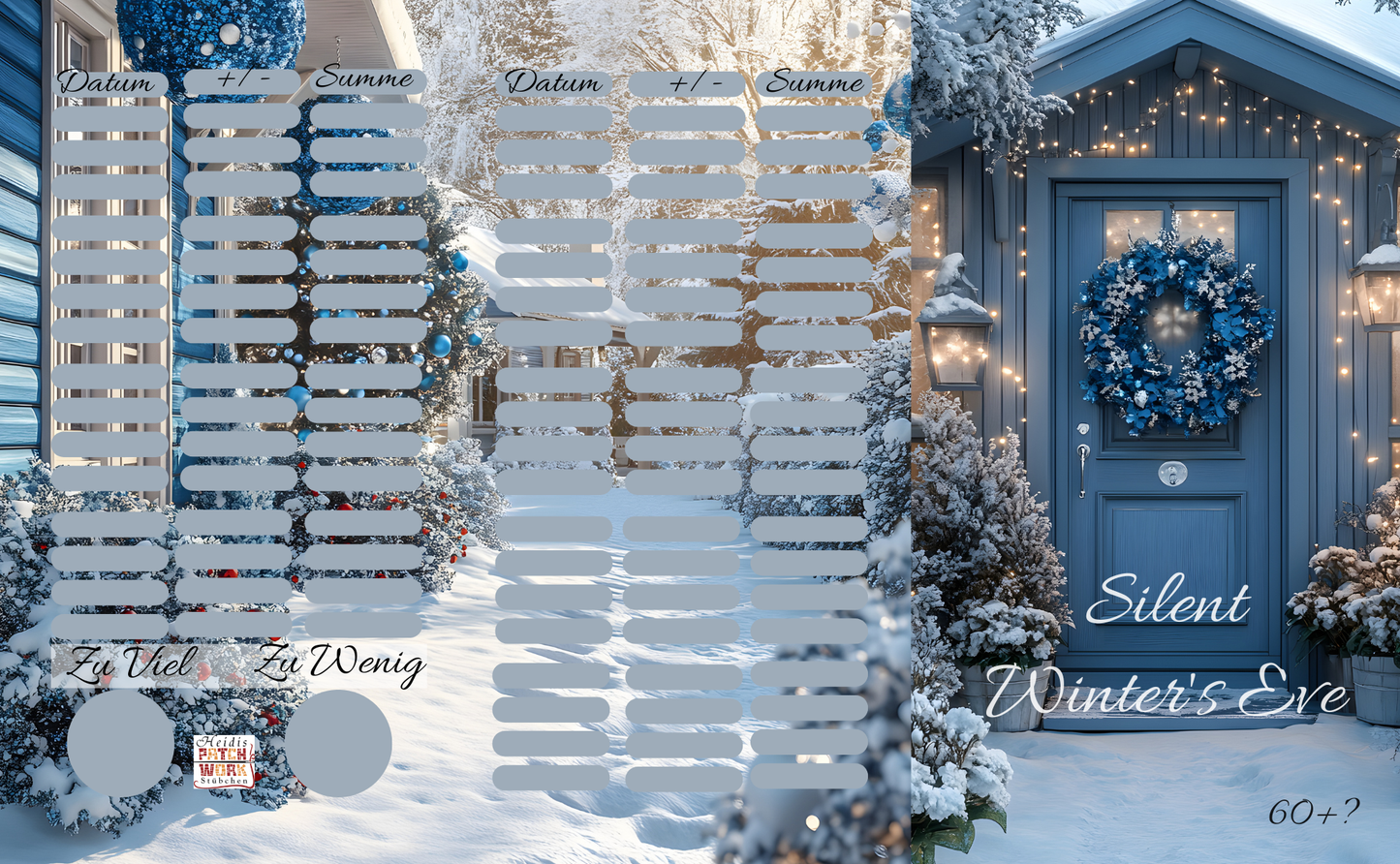 Silent Winter´s Eve 3er Klappkarte A6