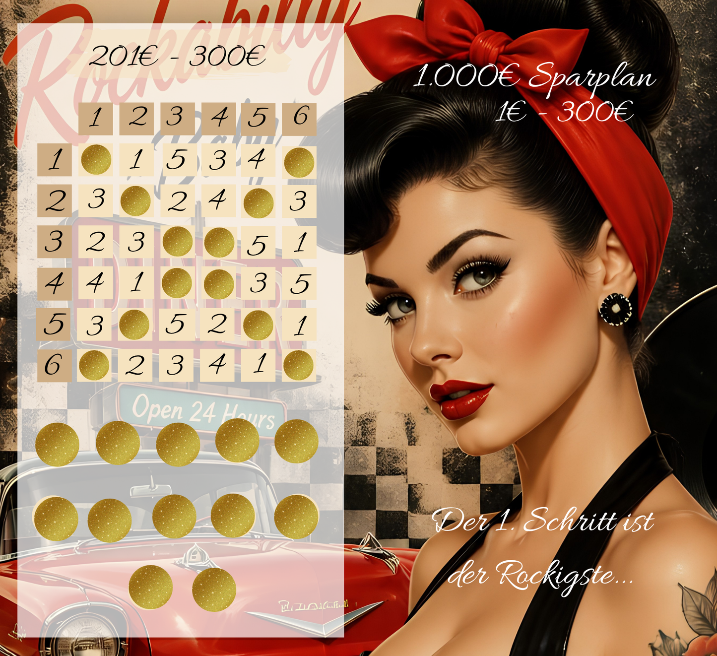 1.000€ Rockabilly  Sparplan A6