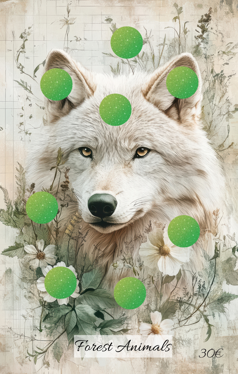 Forest Animal Wolf Einzelchallenge  A7