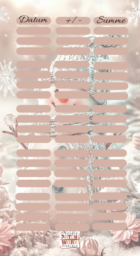 Trackerblöcke  Christmas Dream A6