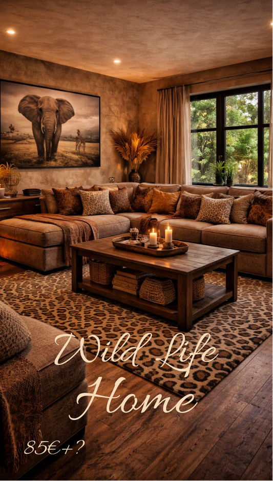 A6 Wild Life Home  3er Klappkarte