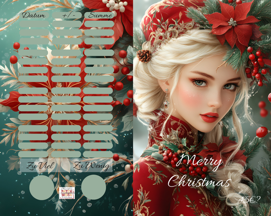 Merry Christmas 2er Klappkarte A7