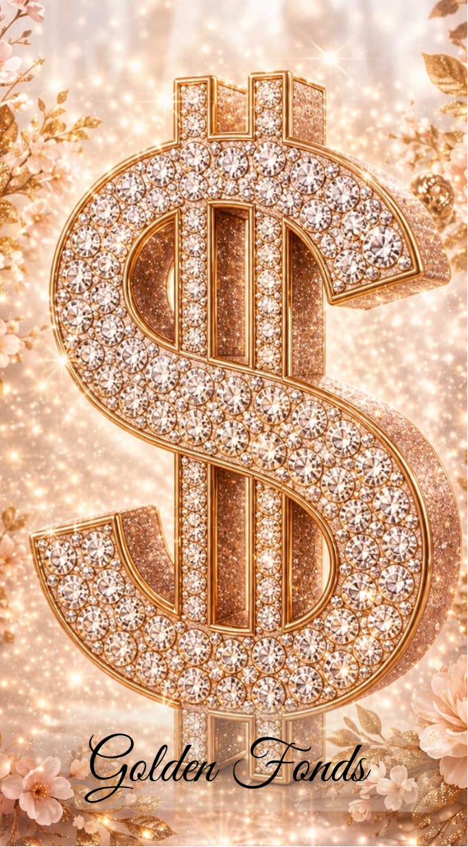 Golden Fonds 3er Klappkarte