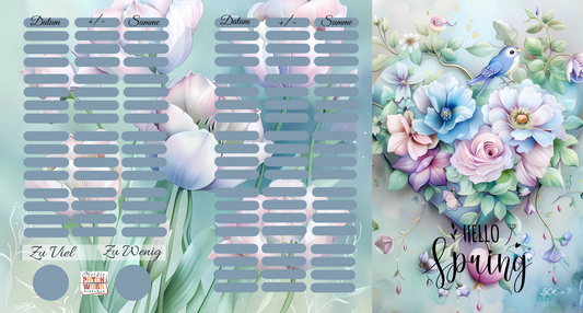 Hello Spring 3er Klappkarte A7