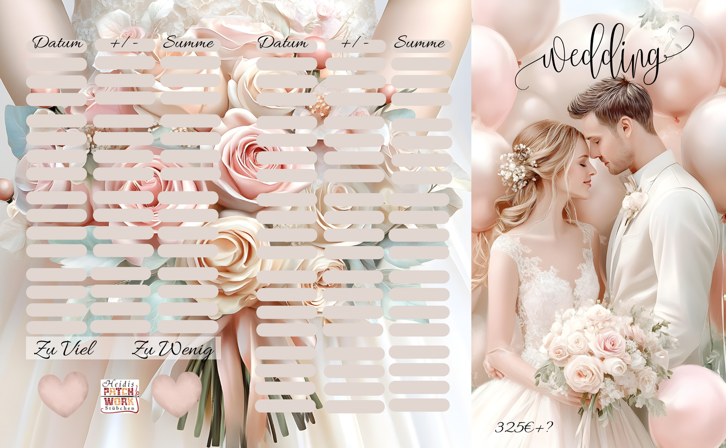 XL  Binder Bundle in Weiss+ Binder A6 Wedding