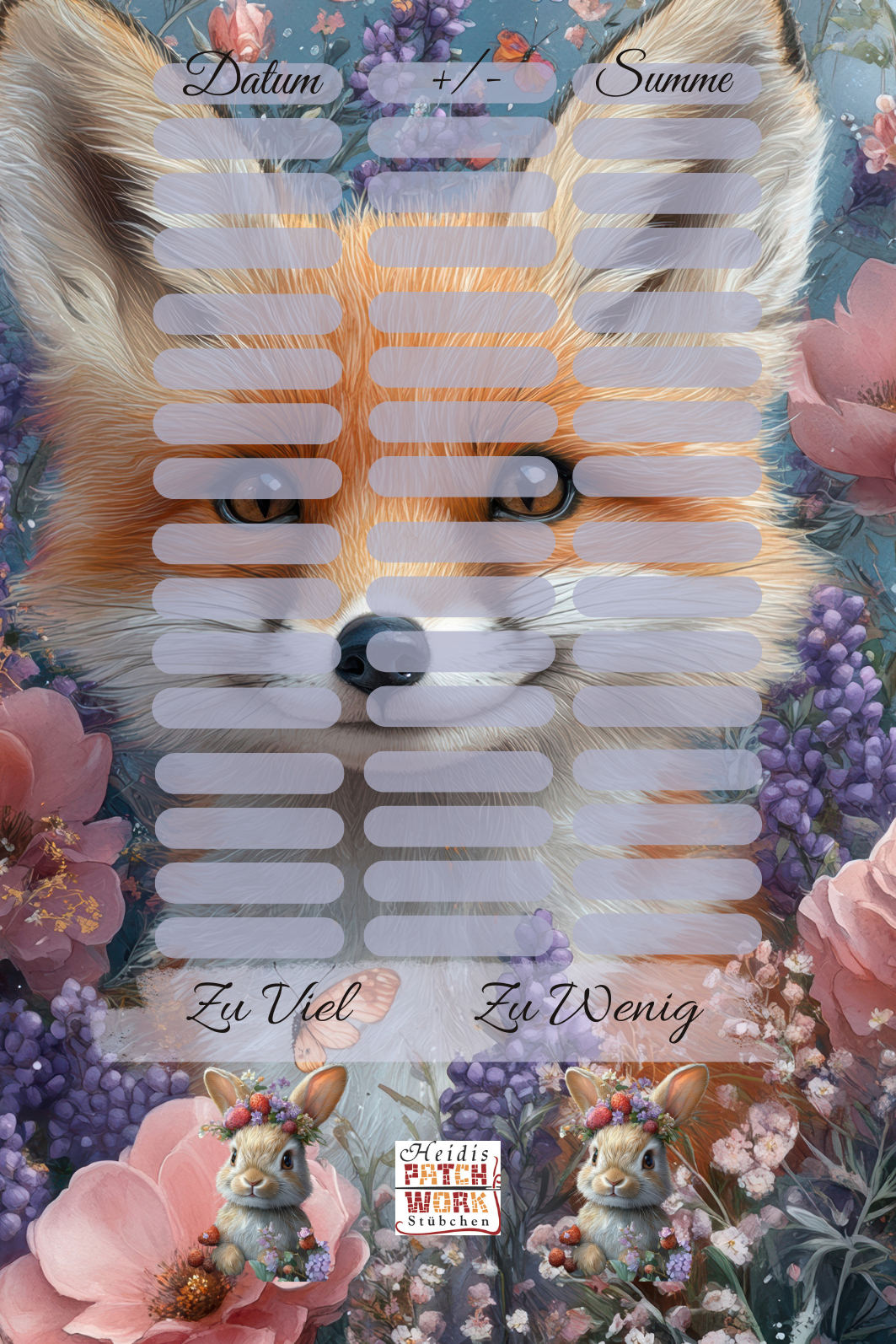 Flower Animals  A7 Jahreschallenge