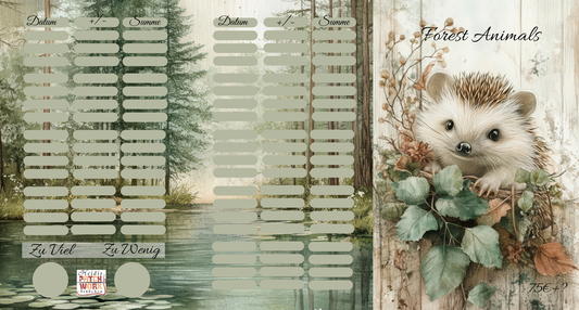 Forest Animal 3er Klappkarte  A7