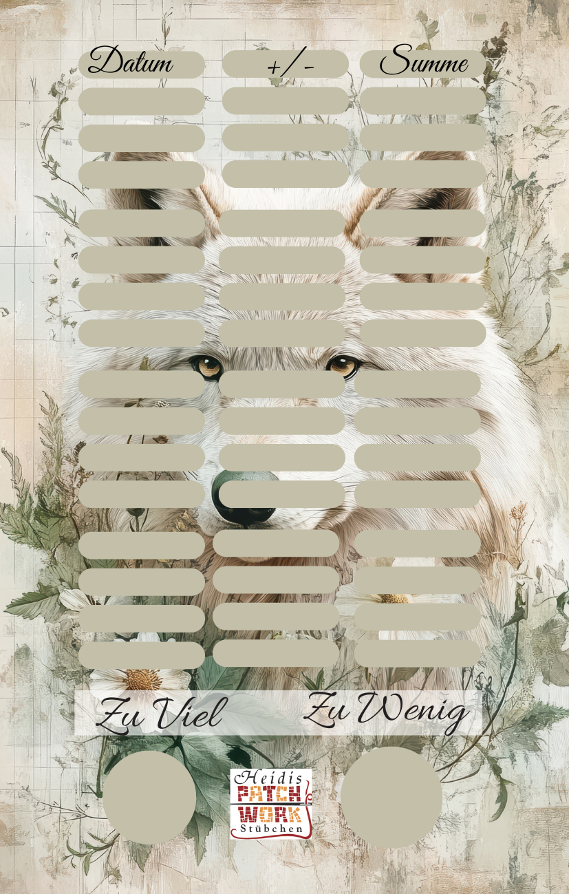 Forest Animal Wolf Einzelchallenge  A7