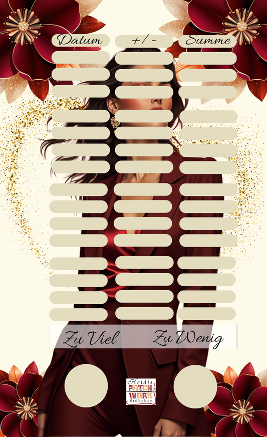 Kalendersparer Heidis Patchwork Stübchen Einheftchallenge A6