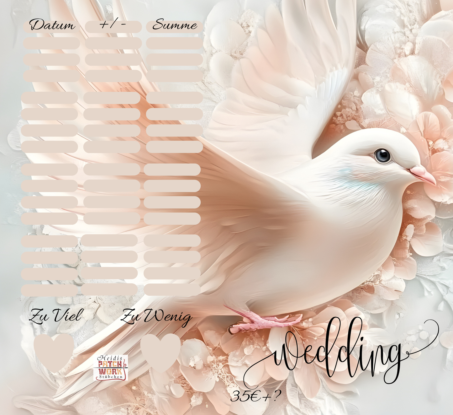 XL  Binder Bundle in Weiss+ Binder A6 Wedding