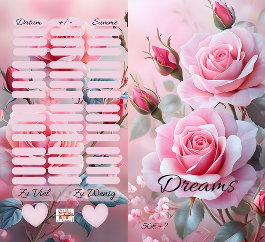 A6 Dreams 2er Klappkarte Rose