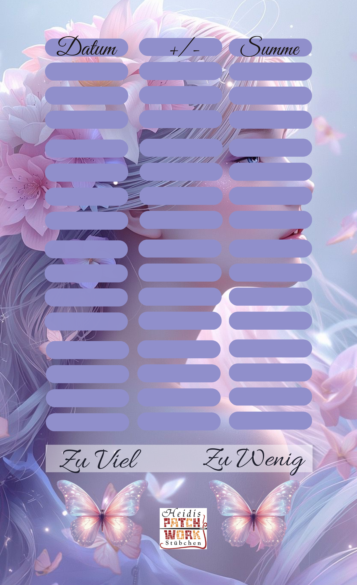 A6 Jahreschallenge + Einheftchallenge Aurora