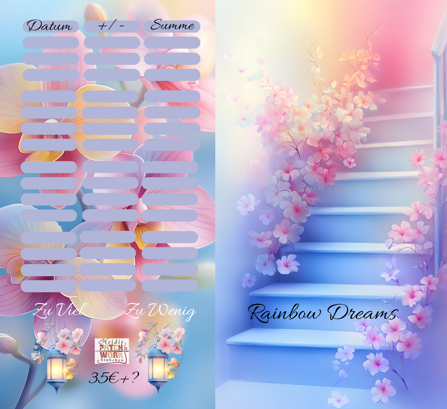 Rainbow Dreams 2er Klappkarte