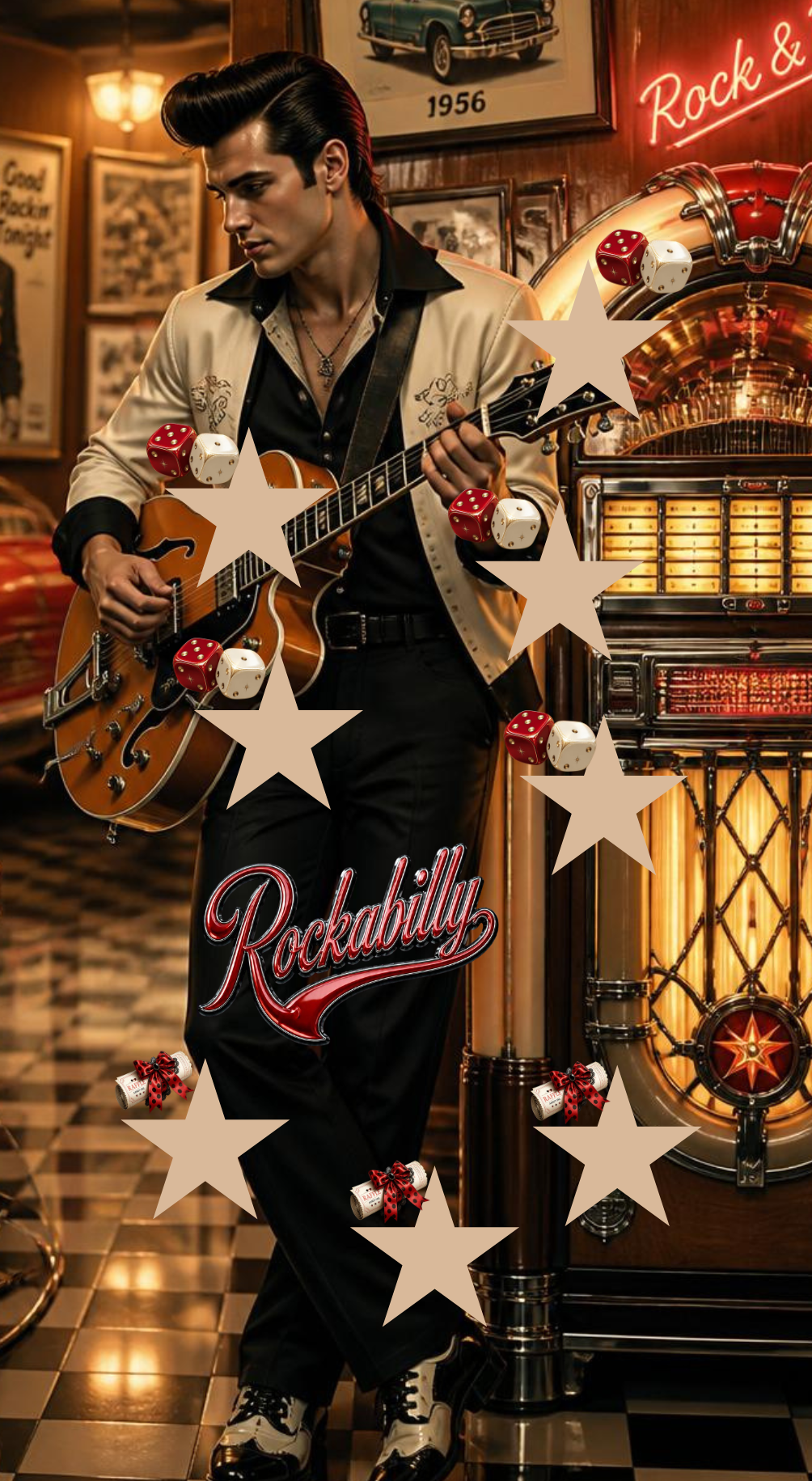 Rockabilly Würfeln losen