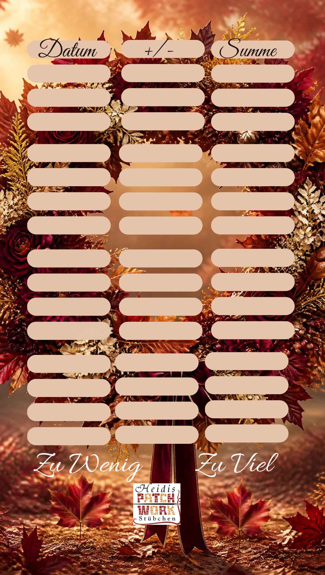 Colden Autumn Jahreschallenge