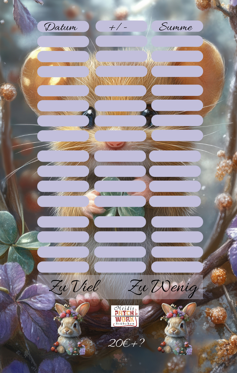 Flower Animals  A7 Einzelchallenge Maus