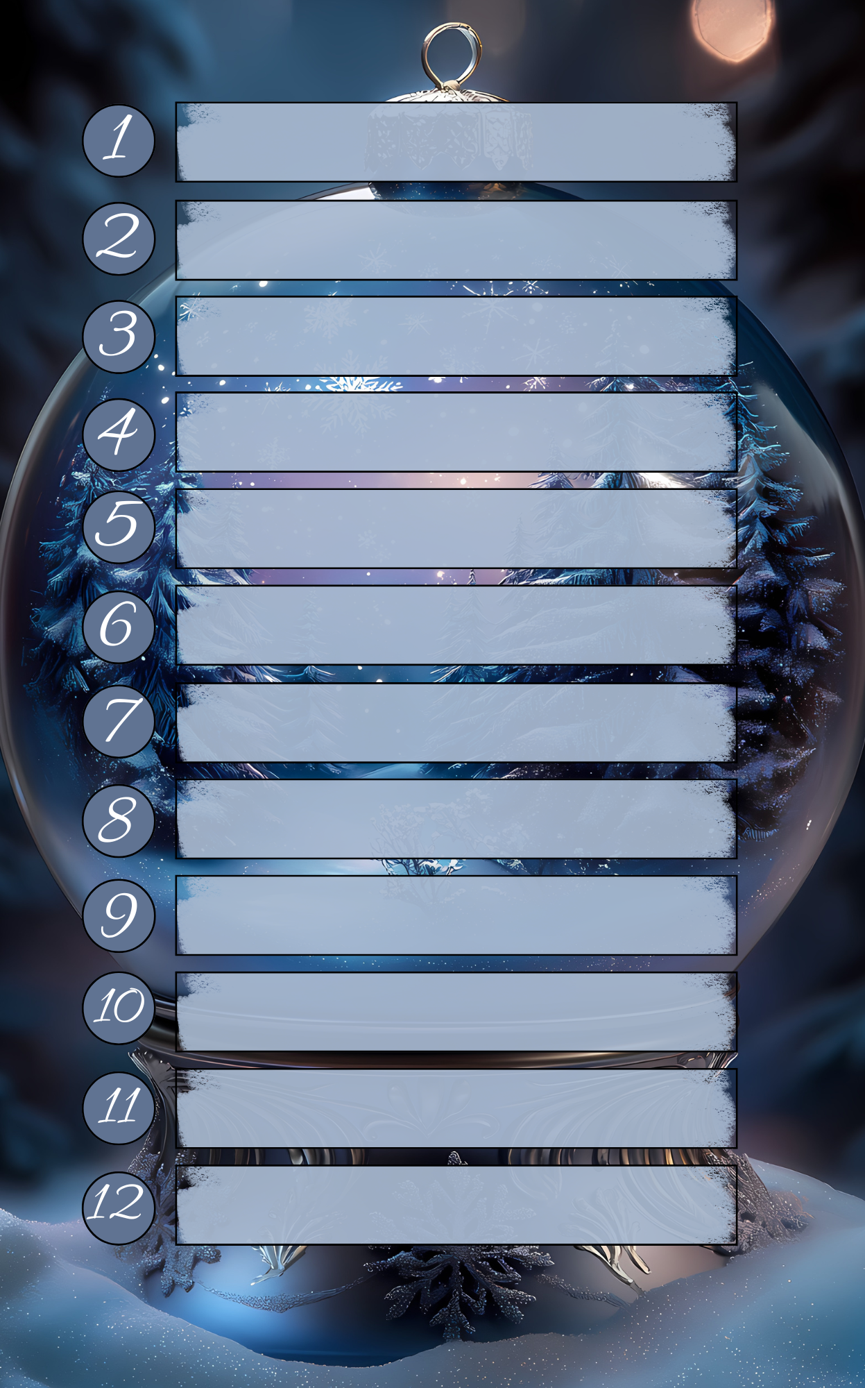 Blue Christmas Register