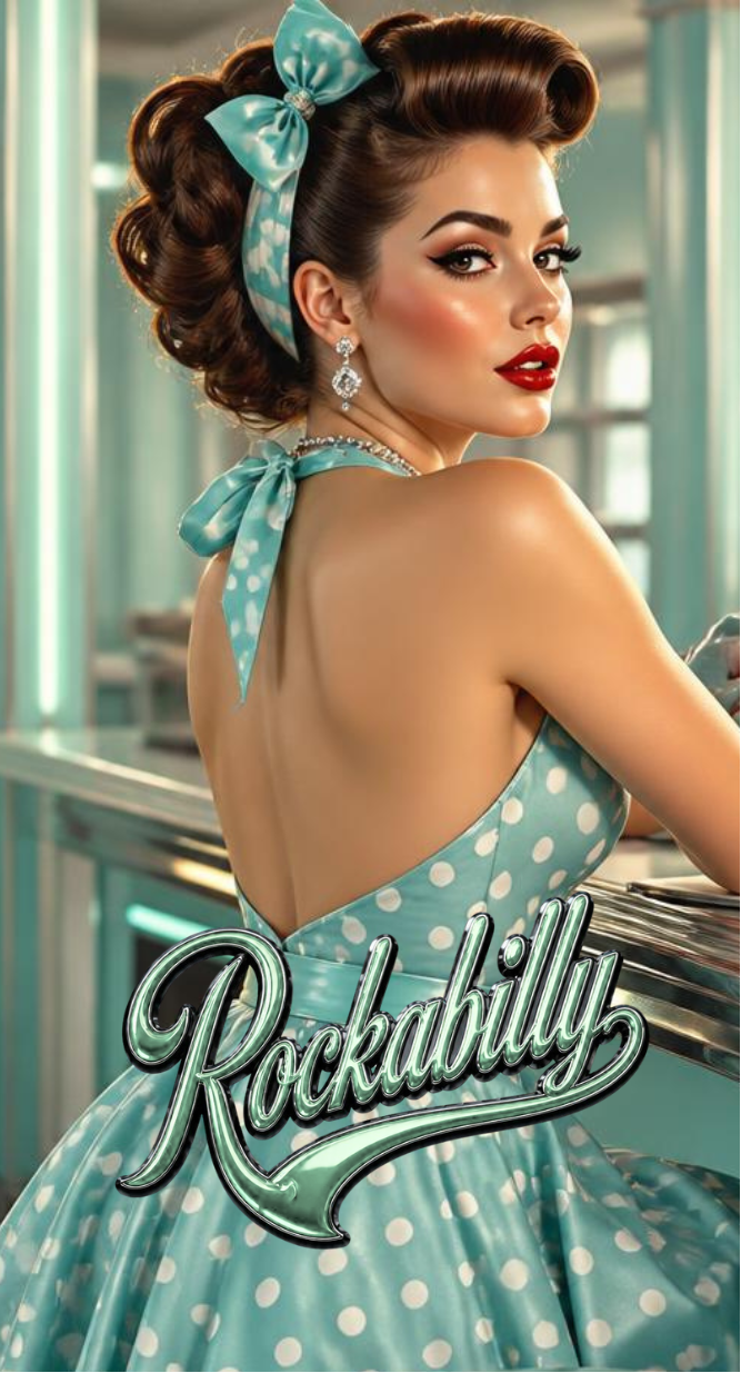Rockabilly Diner 3er Klappkarte Das Farbenspiel