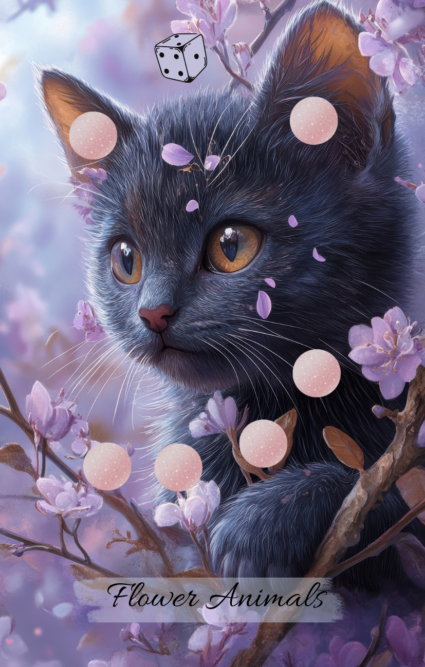 Flower Animals  A7 Einzelchallenge Katze
